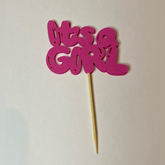 Baby shower cupcake toppers handmade with love. 12 peices. - Picture 3 of 6